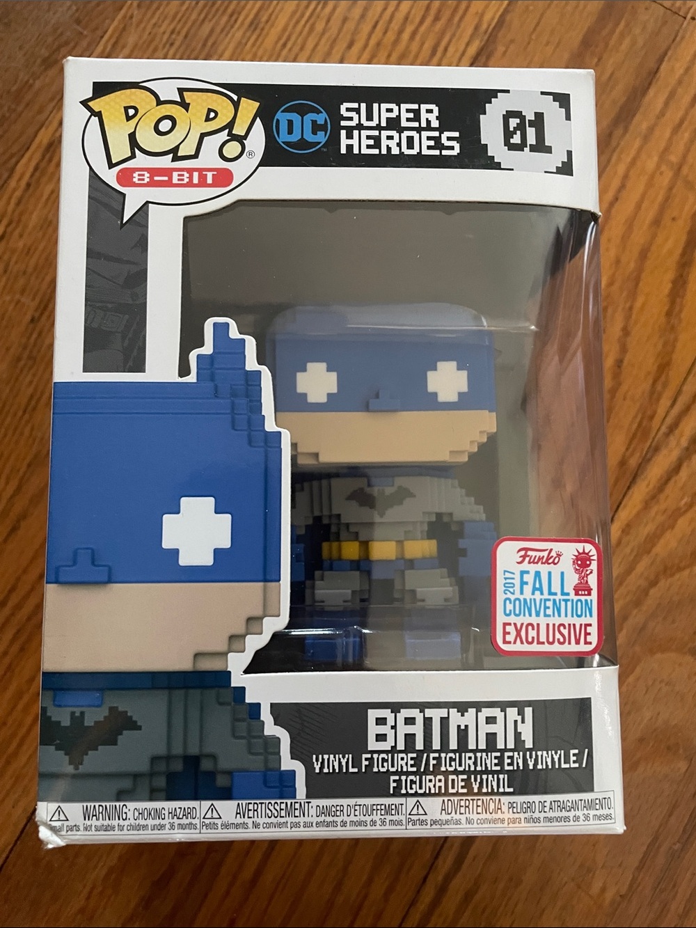 Funko 8-Bit Batman Vinyl Figure - Blue, Gray, Yellow